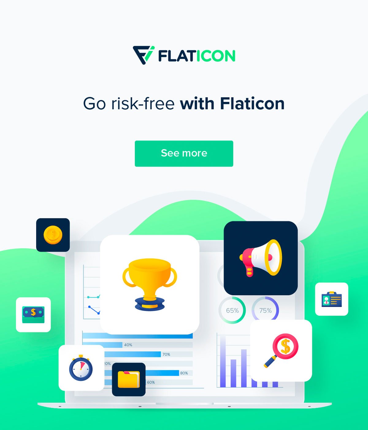 Go risk-free with Flaticon